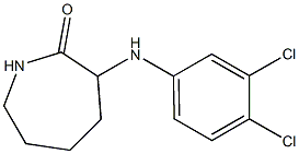 3-[(3,4-dichlorophenyl)amino]azepan-2-one Structure
