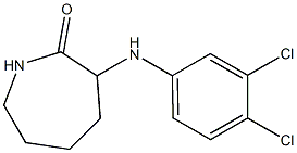 3-[(3,4-dichlorophenyl)amino]azepan-2-one 结构式