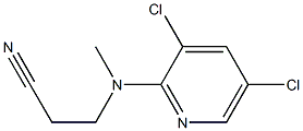 3-[(3,5-dichloropyridin-2-yl)(methyl)amino]propanenitrile Structure