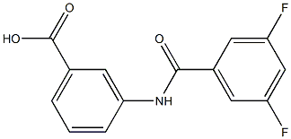 3-[(3,5-difluorobenzene)amido]benzoic acid