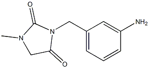 3-[(3-aminophenyl)methyl]-1-methylimidazolidine-2,4-dione Struktur