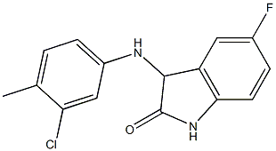 3-[(3-chloro-4-methylphenyl)amino]-5-fluoro-2,3-dihydro-1H-indol-2-one|