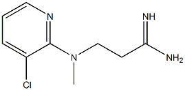 3-[(3-chloropyridin-2-yl)(methyl)amino]propanimidamide Struktur