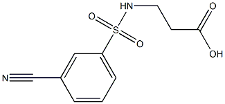 3-[(3-cyanobenzene)sulfonamido]propanoic acid