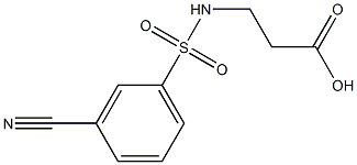 3-[(3-cyanobenzene)sulfonamido]propanoic acid|