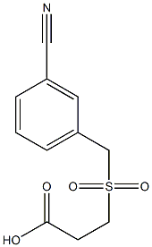 3-[(3-cyanobenzyl)sulfonyl]propanoic acid Structure