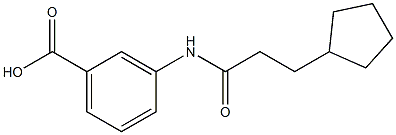 3-[(3-cyclopentylpropanoyl)amino]benzoic acid Structure