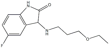  3-[(3-ethoxypropyl)amino]-5-fluoro-2,3-dihydro-1H-indol-2-one