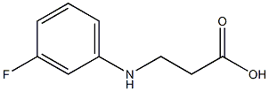 3-[(3-fluorophenyl)amino]propanoic acid Structure