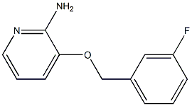 3-[(3-fluorophenyl)methoxy]pyridin-2-amine,,结构式