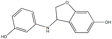 3-[(3-hydroxyphenyl)amino]-2,3-dihydro-1-benzofuran-6-ol