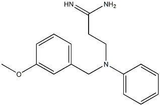 3-[(3-methoxybenzyl)(phenyl)amino]propanimidamide,,结构式
