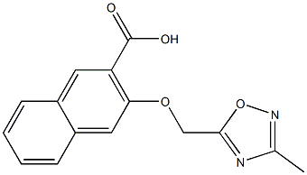 3-[(3-methyl-1,2,4-oxadiazol-5-yl)methoxy]naphthalene-2-carboxylic acid