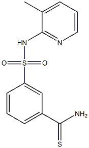  3-[(3-methylpyridin-2-yl)sulfamoyl]benzene-1-carbothioamide