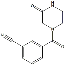 3-[(3-oxopiperazin-1-yl)carbonyl]benzonitrile Structure