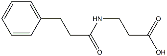 3-[(3-phenylpropanoyl)amino]propanoic acid 结构式