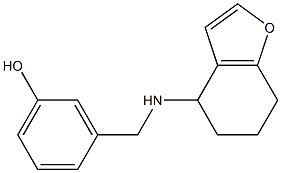 3-[(4,5,6,7-tetrahydro-1-benzofuran-4-ylamino)methyl]phenol,,结构式