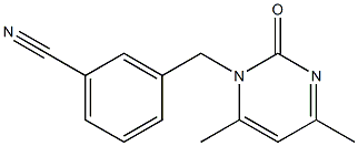 3-[(4,6-dimethyl-2-oxopyrimidin-1(2H)-yl)methyl]benzonitrile 结构式