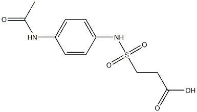 3-[(4-acetamidophenyl)sulfamoyl]propanoic acid,,结构式