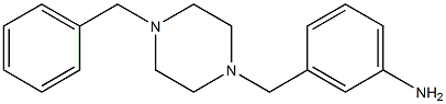 3-[(4-benzylpiperazin-1-yl)methyl]aniline,,结构式