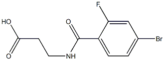 3-[(4-bromo-2-fluorobenzoyl)amino]propanoic acid