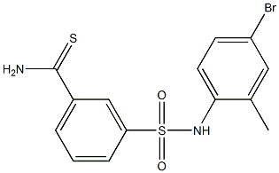 3-[(4-bromo-2-methylphenyl)sulfamoyl]benzene-1-carbothioamide