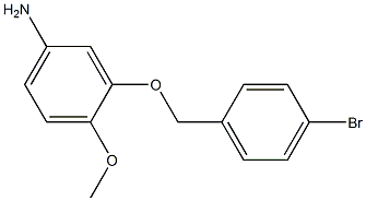 3-[(4-bromobenzyl)oxy]-4-methoxyaniline Struktur