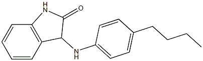 3-[(4-butylphenyl)amino]-2,3-dihydro-1H-indol-2-one,,结构式