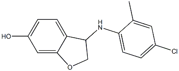 3-[(4-chloro-2-methylphenyl)amino]-2,3-dihydro-1-benzofuran-6-ol