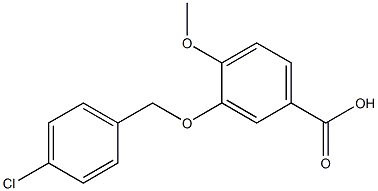 3-[(4-chlorophenyl)methoxy]-4-methoxybenzoic acid