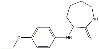 3-[(4-ethoxyphenyl)amino]azepan-2-one 化学構造式