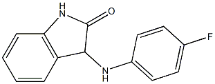 3-[(4-fluorophenyl)amino]-2,3-dihydro-1H-indol-2-one Structure