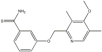 3-[(4-methoxy-3,5-dimethylpyridin-2-yl)methoxy]benzene-1-carbothioamide
