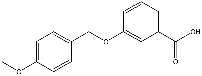 3-[(4-methoxyphenyl)methoxy]benzoic acid Struktur
