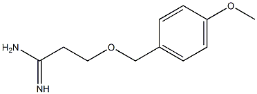 3-[(4-methoxyphenyl)methoxy]propanimidamide Structure