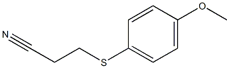 3-[(4-methoxyphenyl)sulfanyl]propanenitrile 结构式