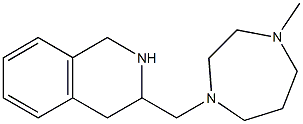 3-[(4-methyl-1,4-diazepan-1-yl)methyl]-1,2,3,4-tetrahydroisoquinoline,,结构式