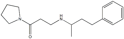 3-[(4-phenylbutan-2-yl)amino]-1-(pyrrolidin-1-yl)propan-1-one Struktur