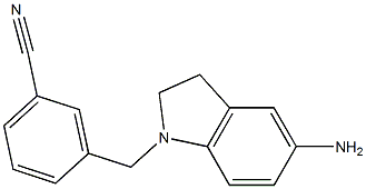 3-[(5-amino-2,3-dihydro-1H-indol-1-yl)methyl]benzonitrile