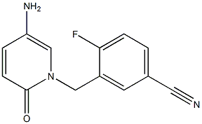 3-[(5-amino-2-oxo-1,2-dihydropyridin-1-yl)methyl]-4-fluorobenzonitrile