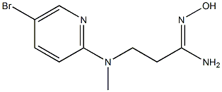 3-[(5-bromopyridin-2-yl)(methyl)amino]-N'-hydroxypropanimidamide Structure
