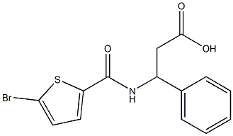 3-[(5-bromothiophen-2-yl)formamido]-3-phenylpropanoic acid