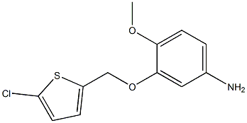 3-[(5-chlorothien-2-yl)methoxy]-4-methoxyaniline 化学構造式