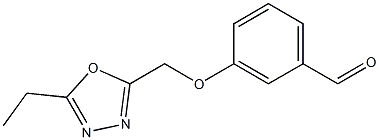 3-[(5-ethyl-1,3,4-oxadiazol-2-yl)methoxy]benzaldehyde Structure