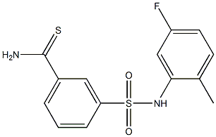  3-[(5-fluoro-2-methylphenyl)sulfamoyl]benzene-1-carbothioamide