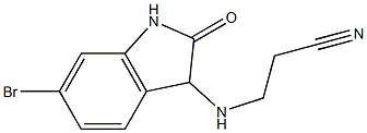 3-[(6-bromo-2-oxo-2,3-dihydro-1H-indol-3-yl)amino]propanenitrile|