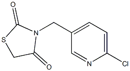 3-[(6-chloropyridin-3-yl)methyl]-1,3-thiazolidine-2,4-dione 结构式