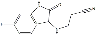 3-[(6-fluoro-2-oxo-2,3-dihydro-1H-indol-3-yl)amino]propanenitrile Structure