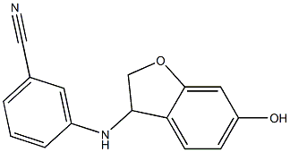 3-[(6-hydroxy-2,3-dihydro-1-benzofuran-3-yl)amino]benzonitrile|