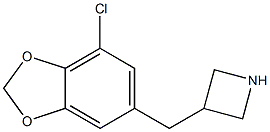 3-[(7-chloro-1,3-benzodioxol-5-yl)methyl]azetidine,,结构式